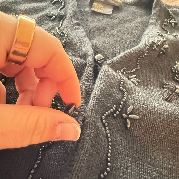 Requirements Beaded Knit Vest - Picture 6 of 7